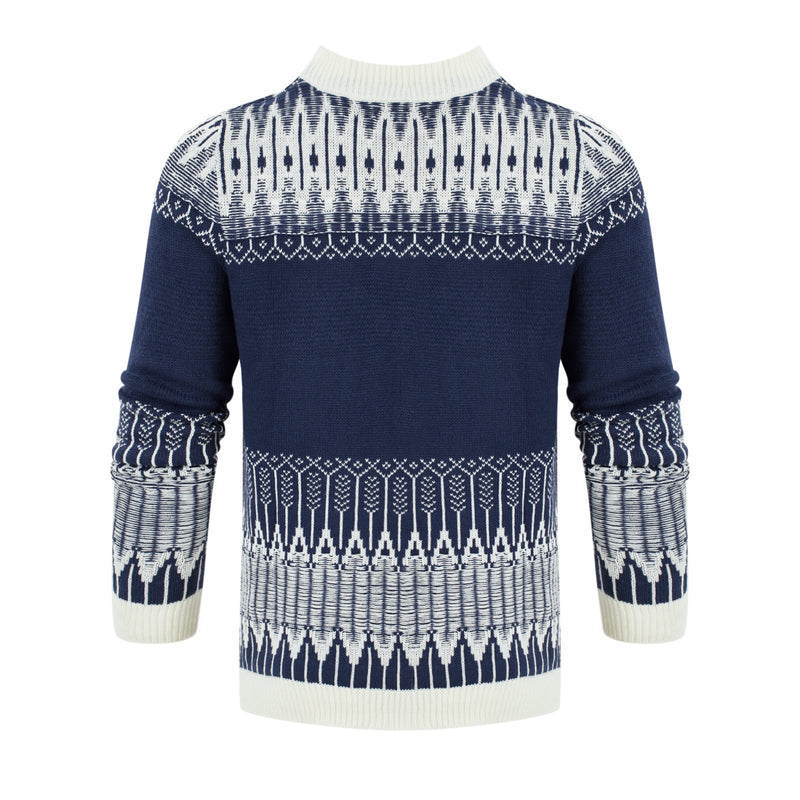 Men's Knitted Long-sleeved Pullover sweater