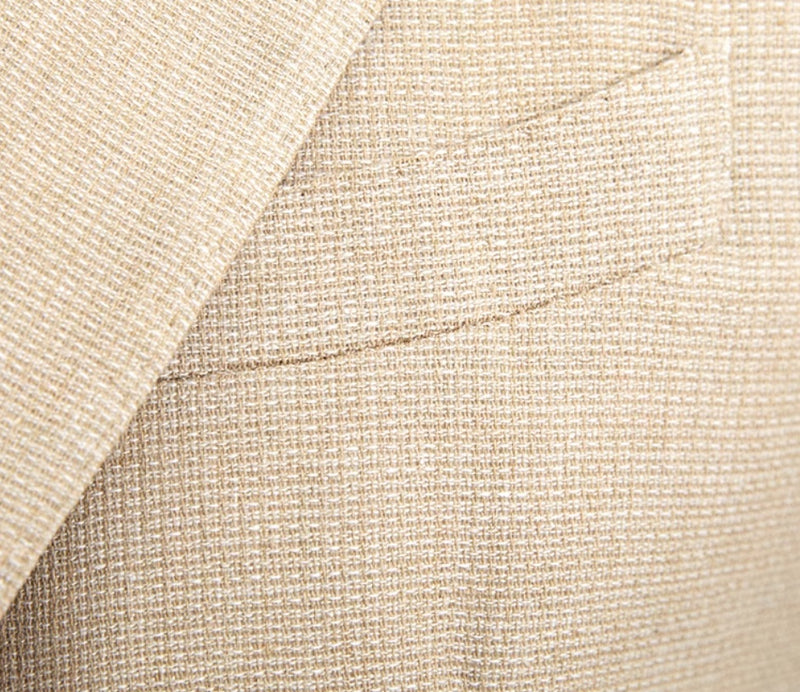 Commuter Cotton And Linen Textured Single-breasted Suit British Breathable blazer