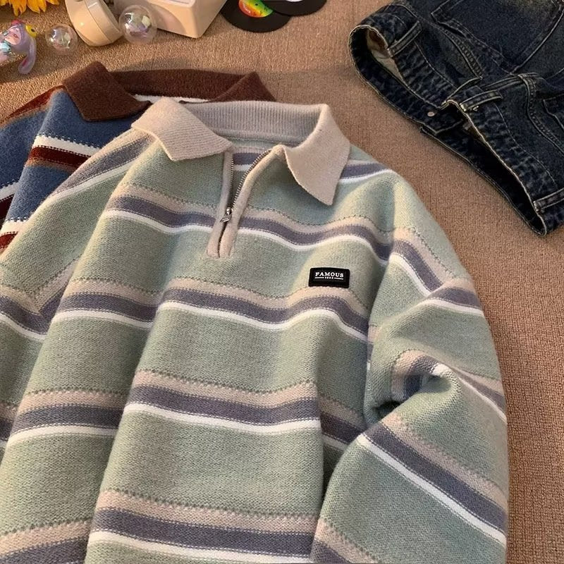 Men's Autumn And Winter Idle Style Couple Knitted Top