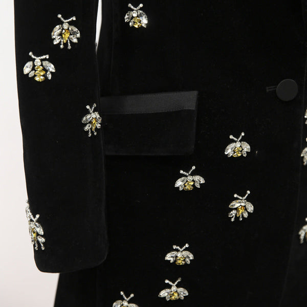Velvet style blazer men