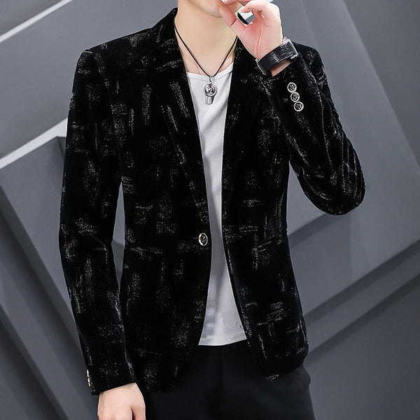 Men's Corduroy Suit Slim Jacket