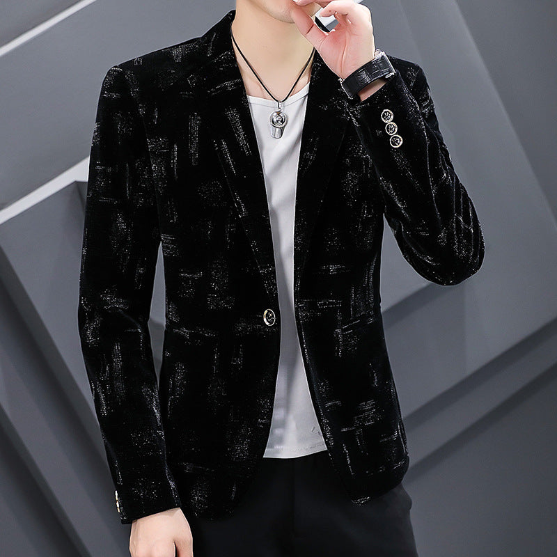 Men's Corduroy Suit Slim Jacket