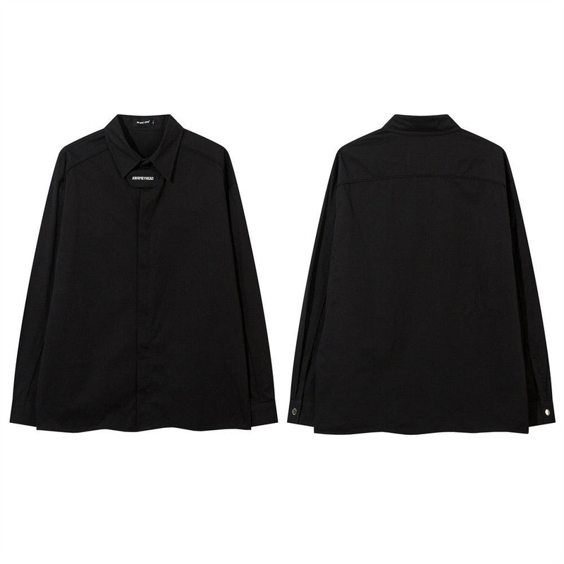 Handsome Loose Long-sleeved Shirt
