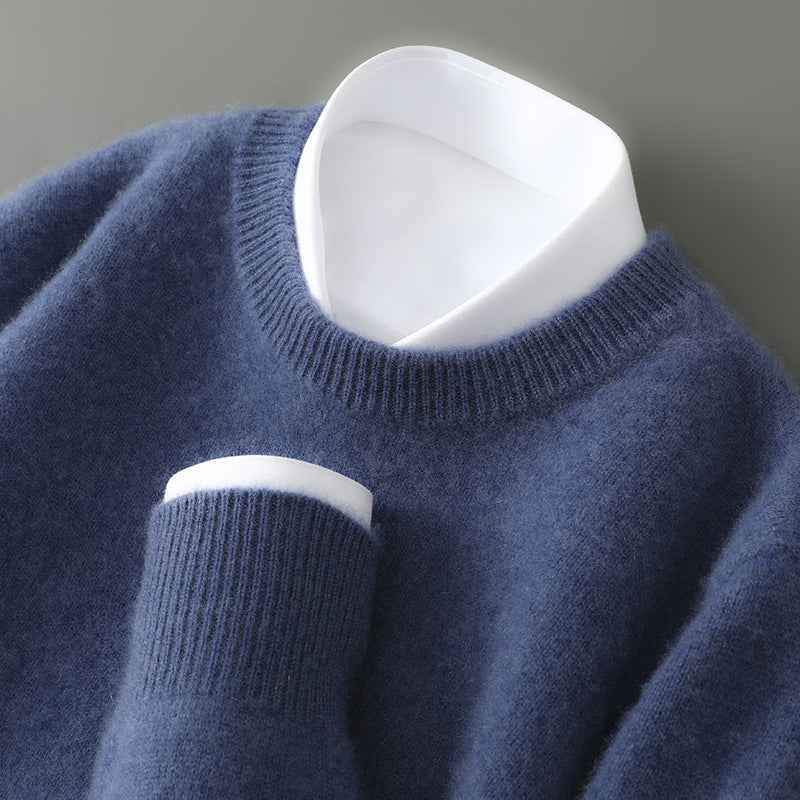 Men's Half-high Collar Thickened Loose Pullover sweater