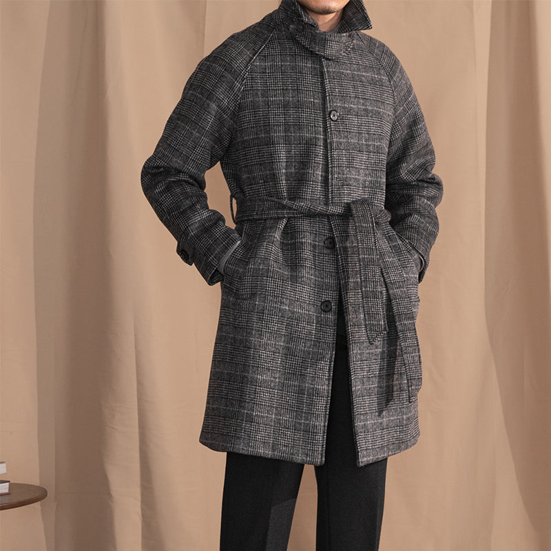 Men's Wool Warm Mid-length trench Coat
