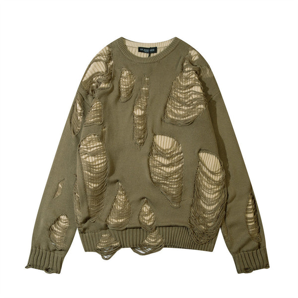 Relaxed Slouchy Round Neck Long Sleeve Sweater
