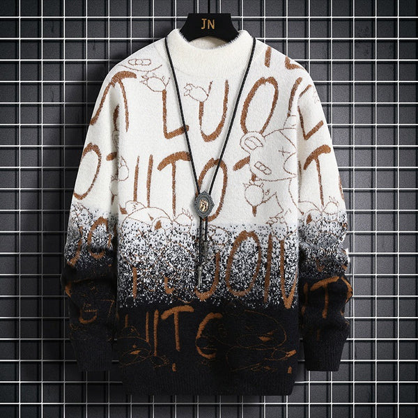 Mink Fur Fleece-lined Thickened Bottoming Shirt