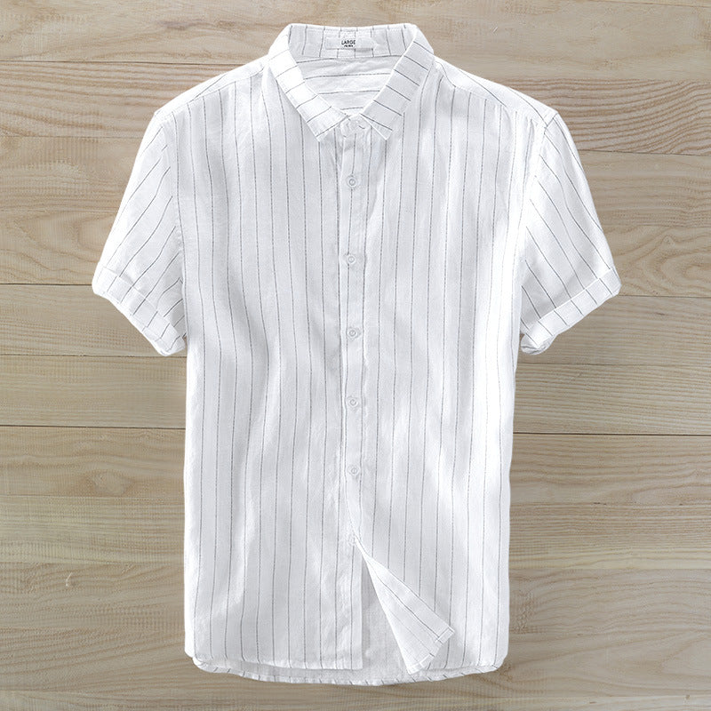 Men's Striped Short Sleeve Shirt