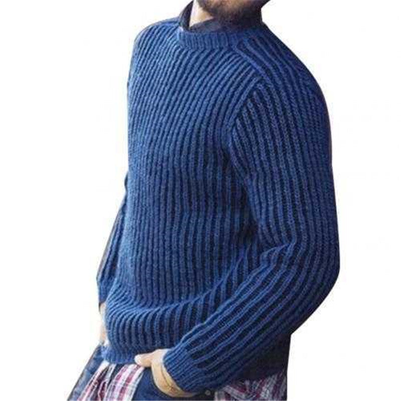 men blue warm sweater
