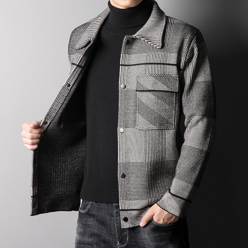 Men's Single-breasted Thickened jacket