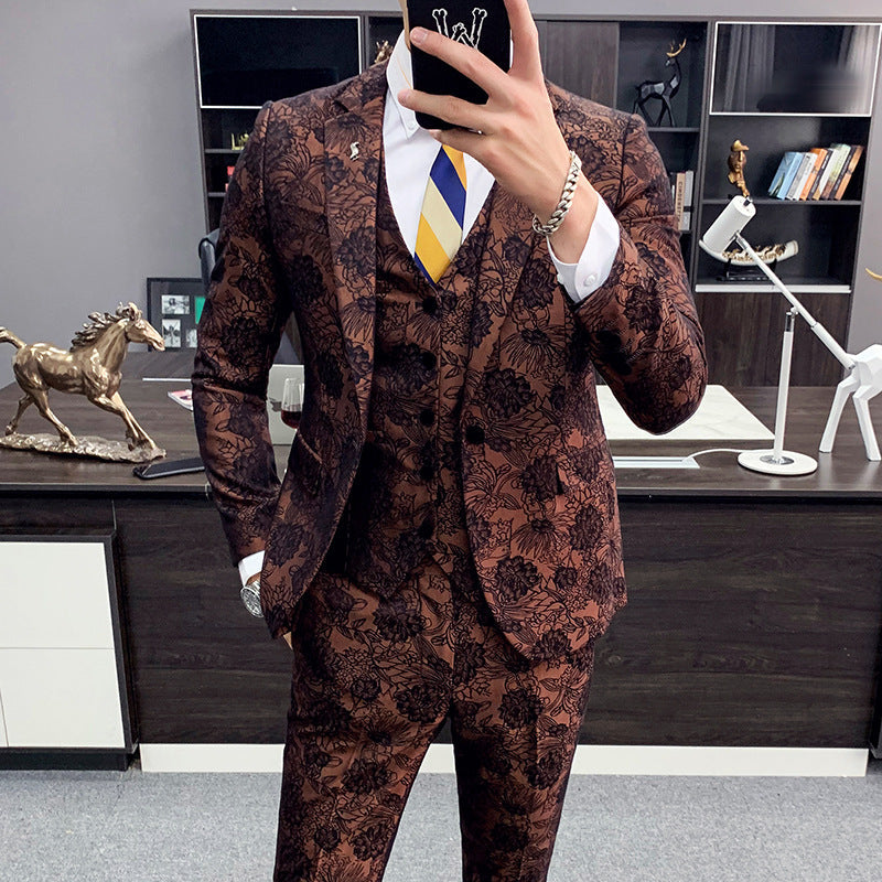 Groom Wedding Dress Suit Three-Piece