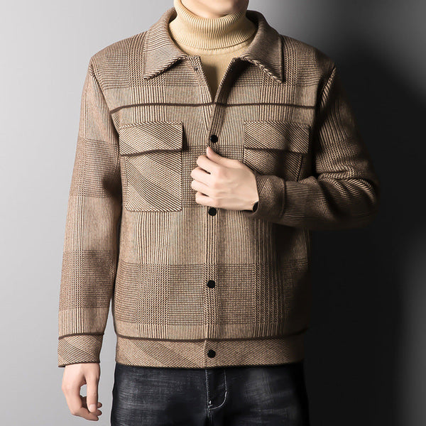 Men's Single-breasted Thickened jacket