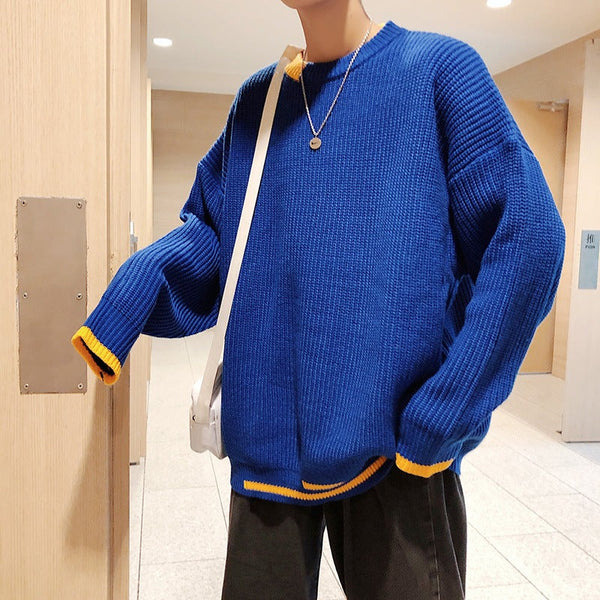 Casual round neck sweater