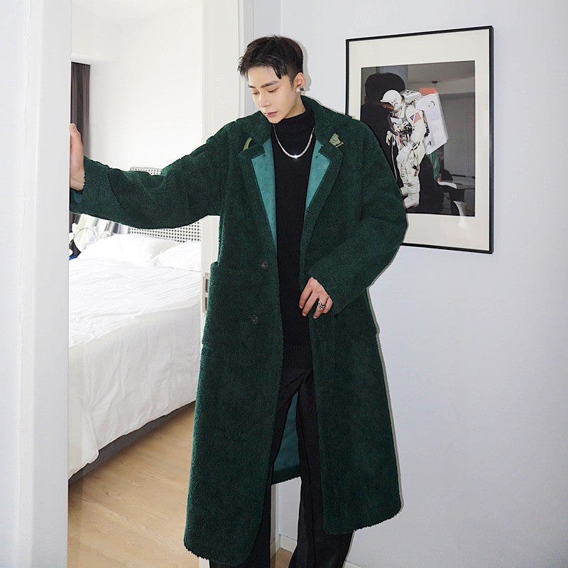 Double Row Button Cashmere Versatile coat