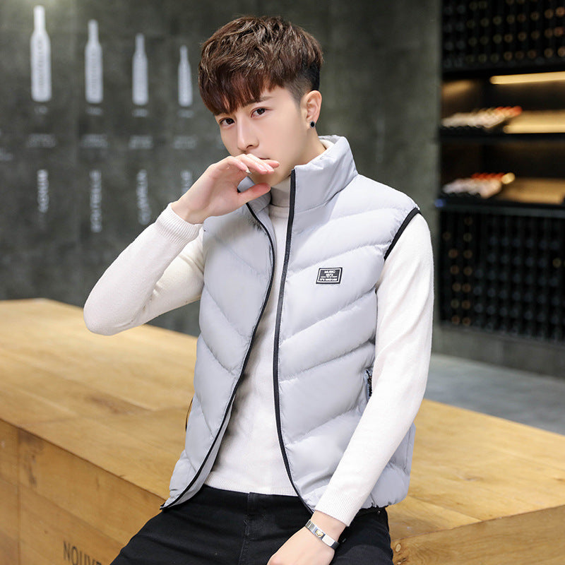 Loose large size casual men's winter vest