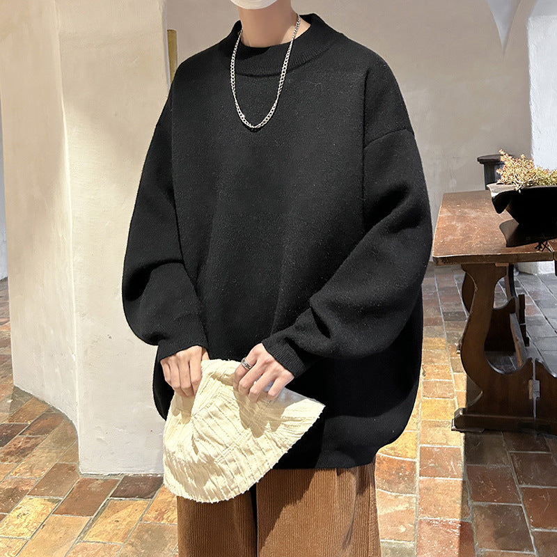 Spring And Autumn Loose And Idle Solid Color Sweater