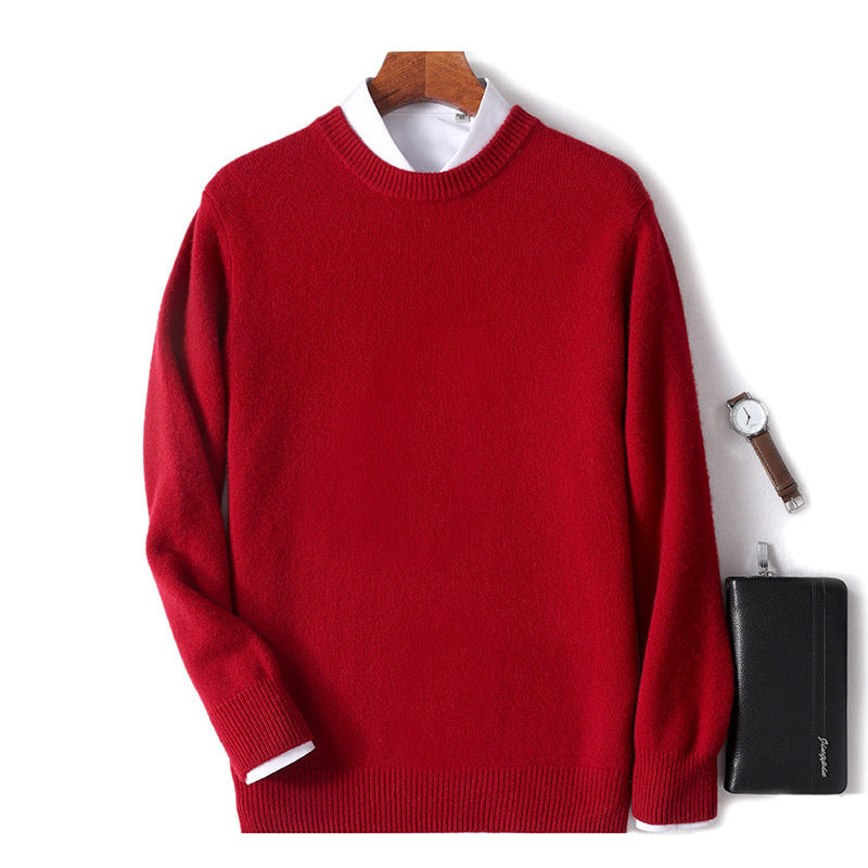 Men's Thickened Pullover Sheep Fur Sweater