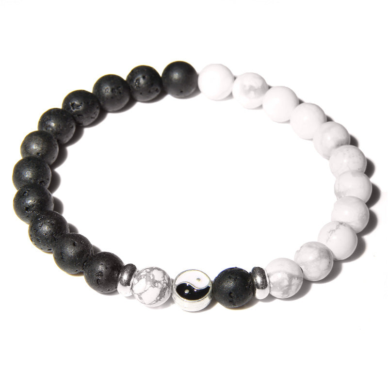 Natural Stone Turquoise Beads Bracelet Men
