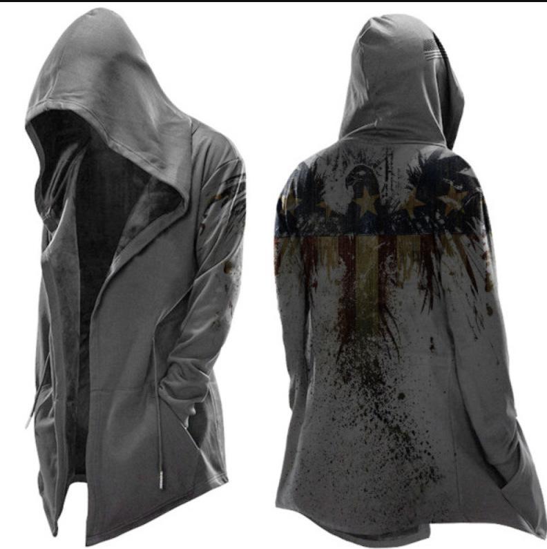 Men's Casual Hooded cloak