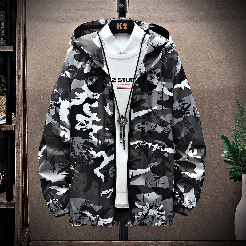 Men's Thin Hooded Jacket For Teenagers