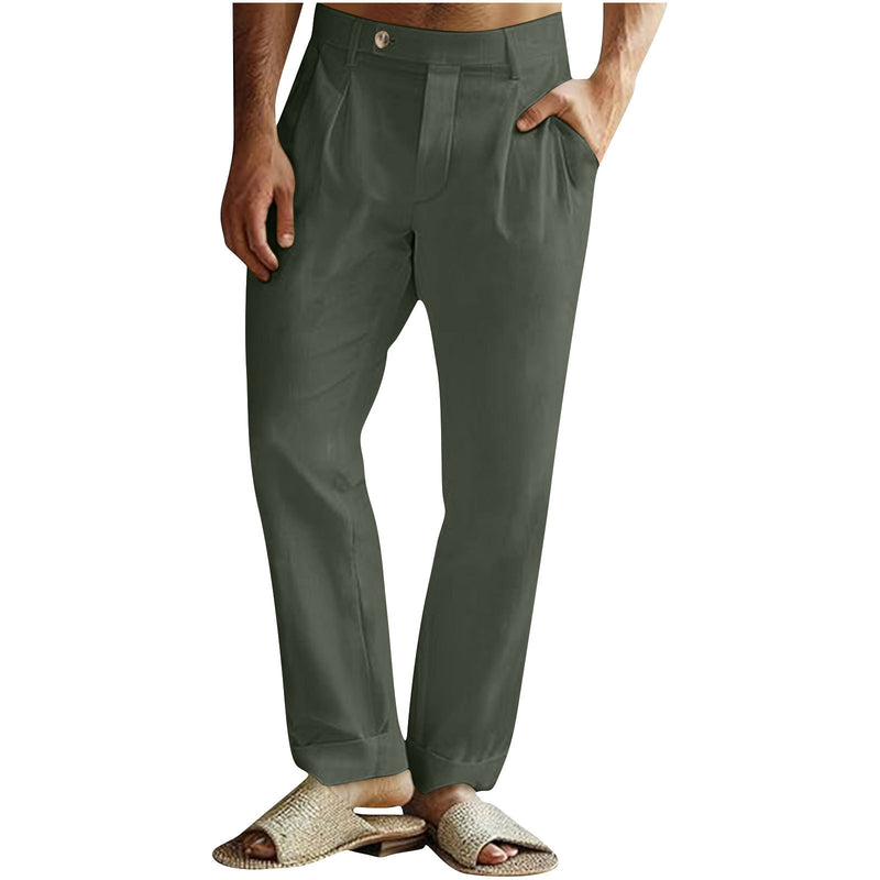 Men's Casual Cotton Linen Pants