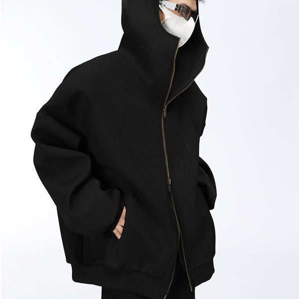Maillard Wide Hooded Jacket