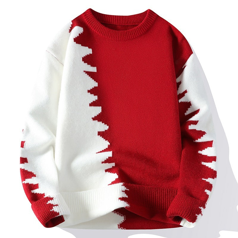 Round Neck Warm Men's Sweater