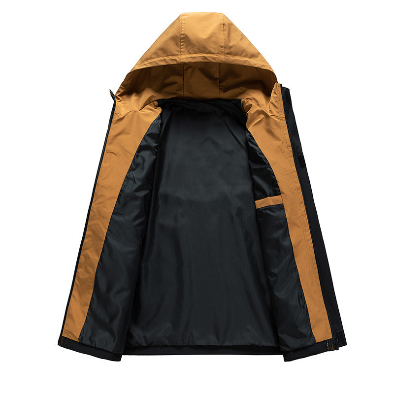 Men's Colorblock Hooded jacket