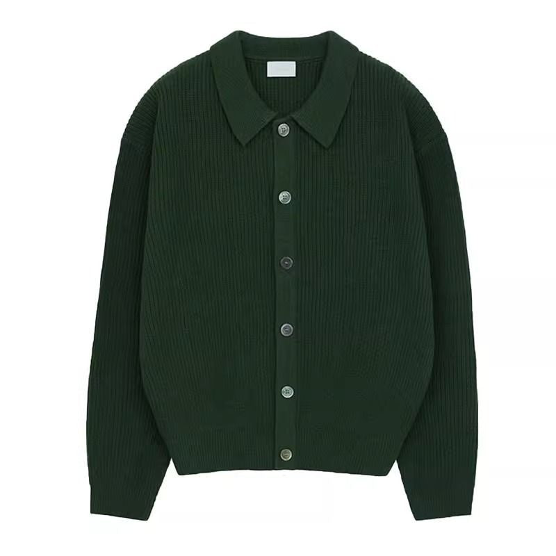 Autumn Men's Casual Loose Retro Cardigan Long Sleeve Sweater