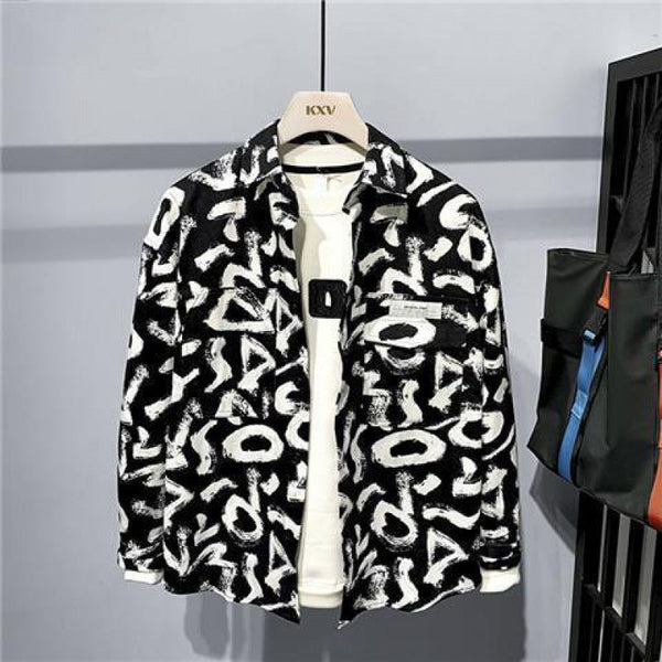 Long-sleeved shirt jacket for men