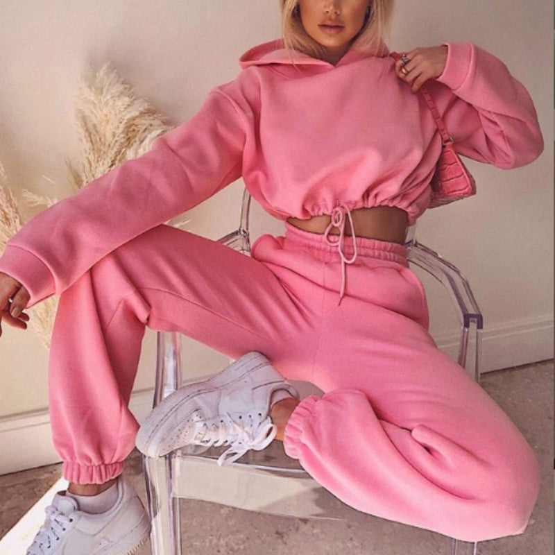 Women 2 Piece Sweatsuits Tracksuits Sexy Long Sleeve