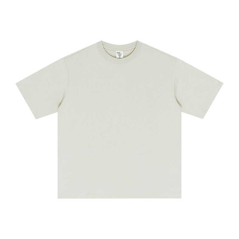 Street Long-staple Cotton Solid Color Short Sleeve t-shirt