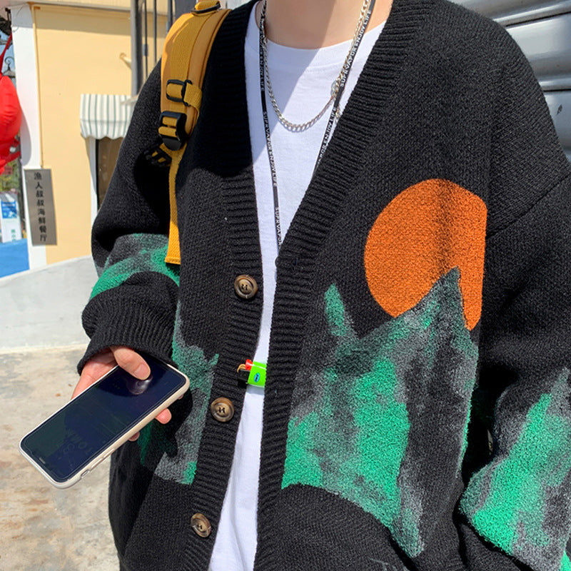 Men's Trendy Brand Loose Cardigan Jacket