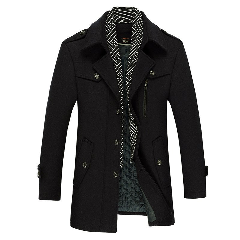 Men's woolen coat