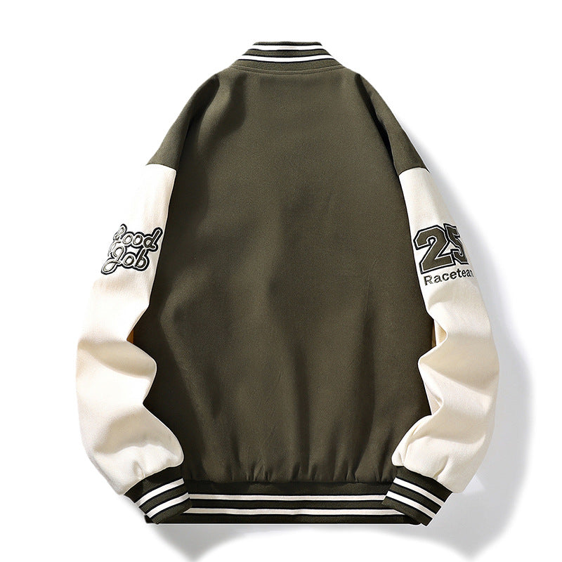 Men's All-match Fashion Loose Couple Baseball Uniform Coat