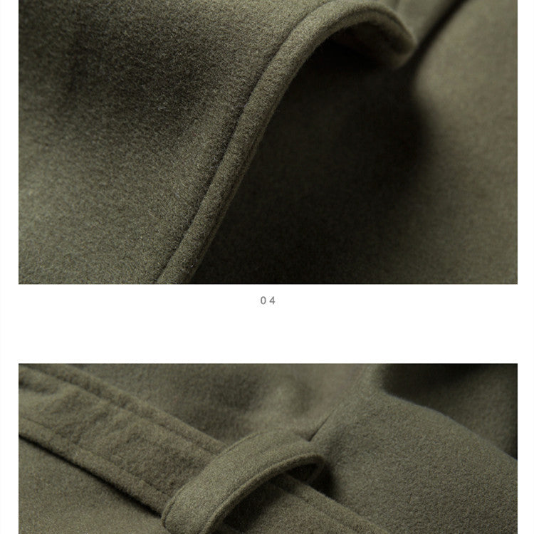 Men's Loose Thickened Warm Long trench Coat