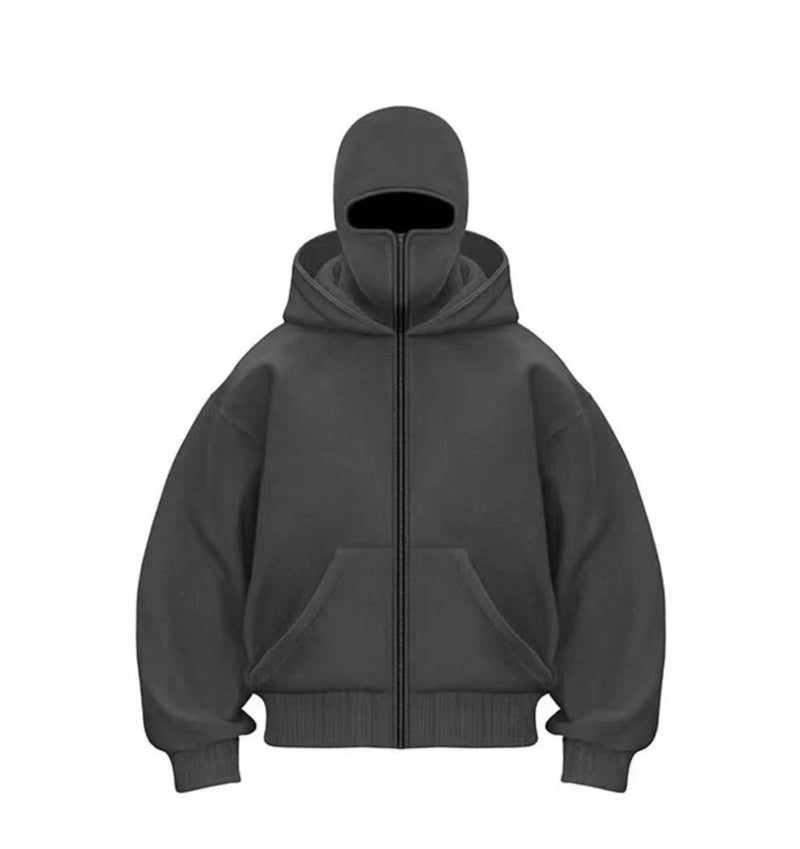 Autumn Spring Hooded Loose Cardigan Baseball Uniform Men