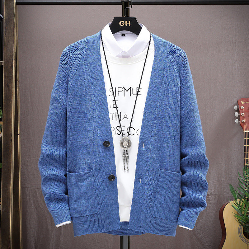 Stand-up Collar Sweater Men