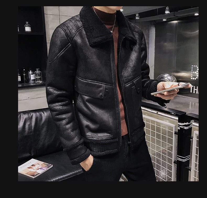 Men's Cotton Leather Jacket