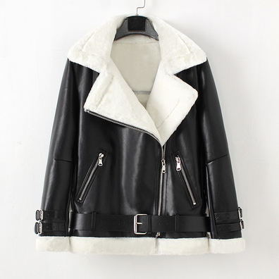 Lambskin Bomber Plus Velvet Leather Jacket