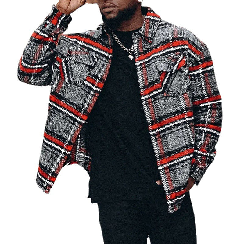 Men's Casual Plaid Jacket