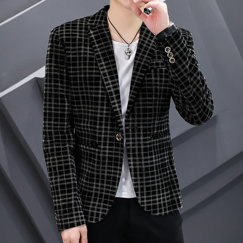 Men's Corduroy Suit Slim Jacket