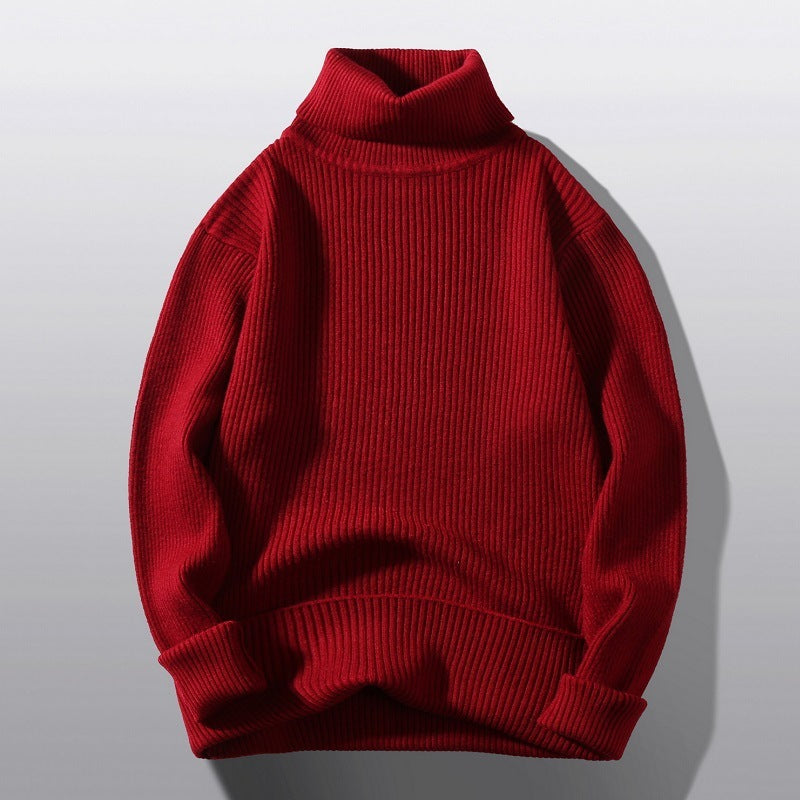 Loose And Simple Bottoming Striped Knitwear
