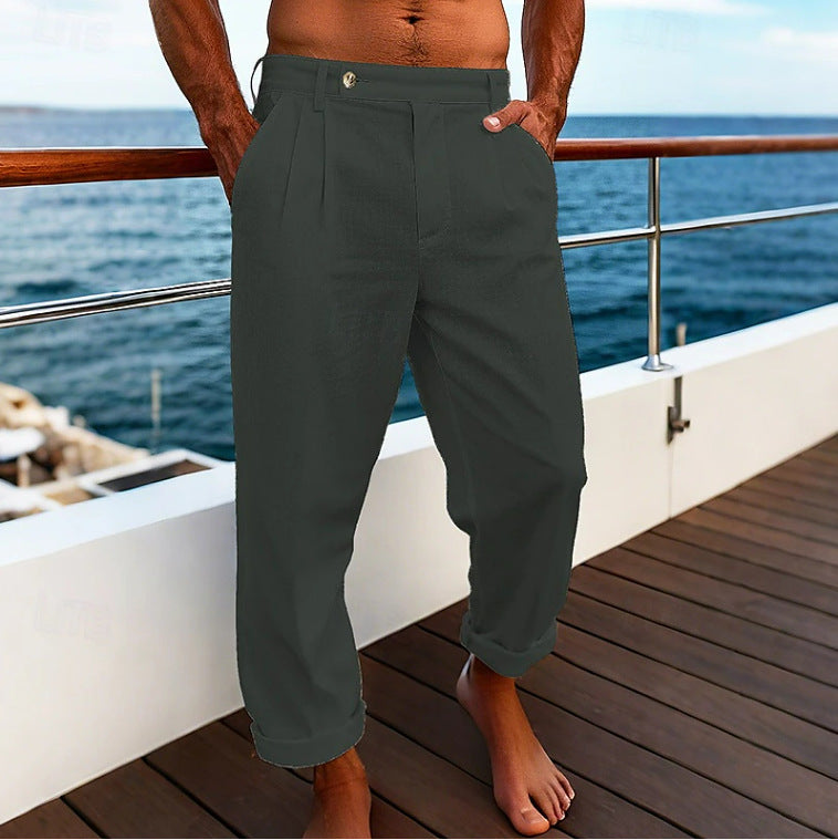 Men's Flat Comfortable Breathable Trousers