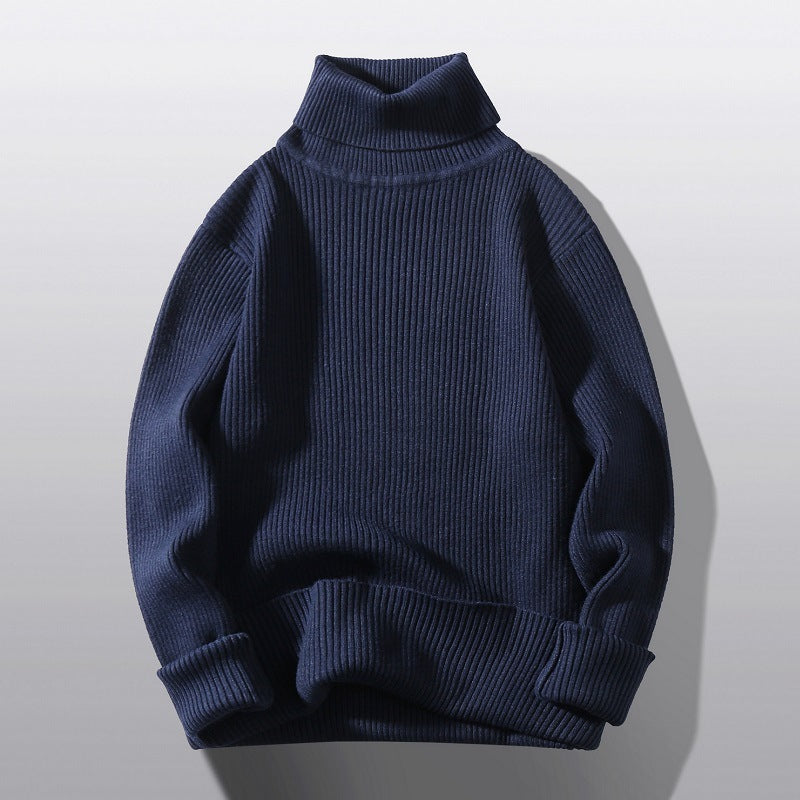 Loose And Simple Bottoming Striped Knitwear