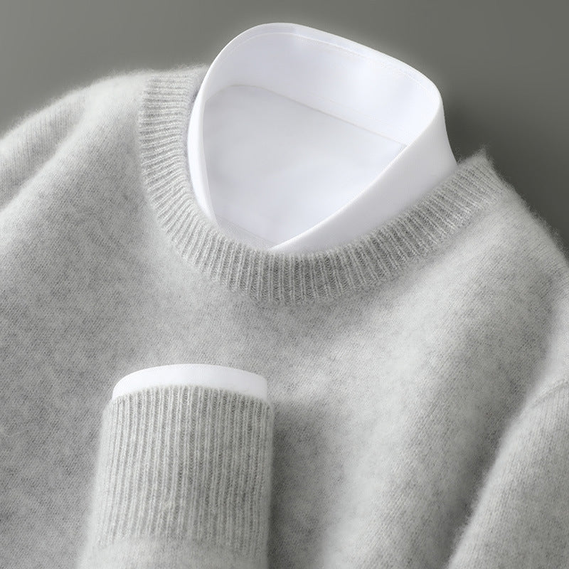 Men's Half-high Collar Thickened Loose Pullover sweater