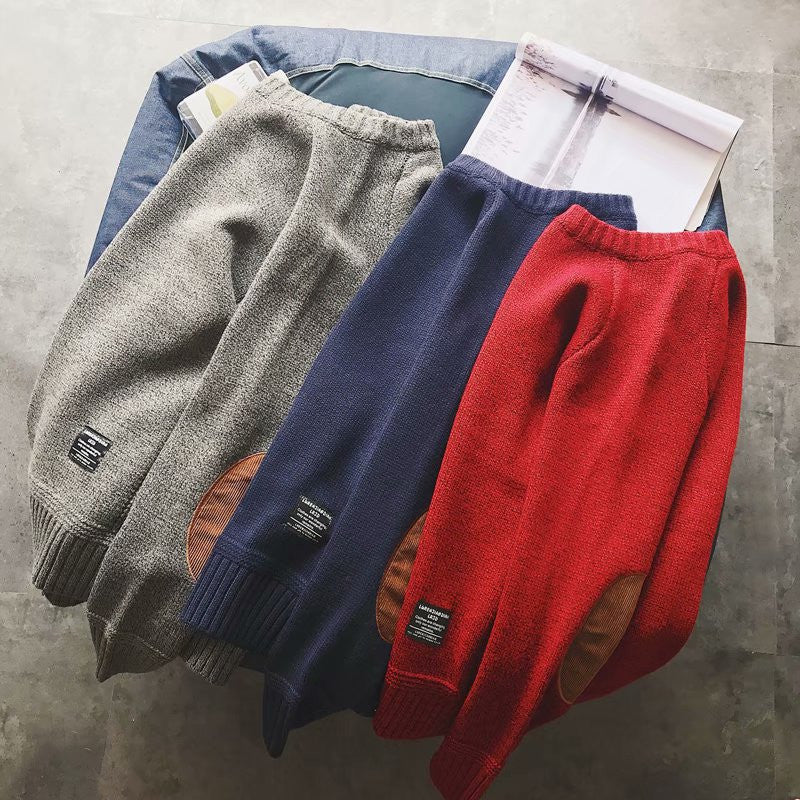 Slim Men's Knit Bottoming sweatshirt