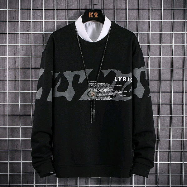 long sleeve crew neck sweatshirt