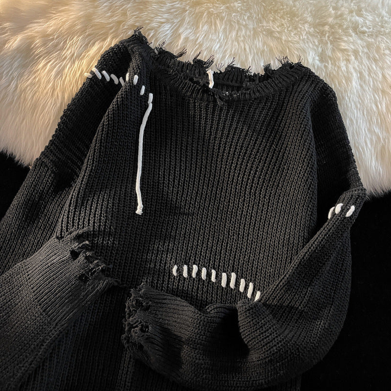 Couples Round Neck Knitted Sweater