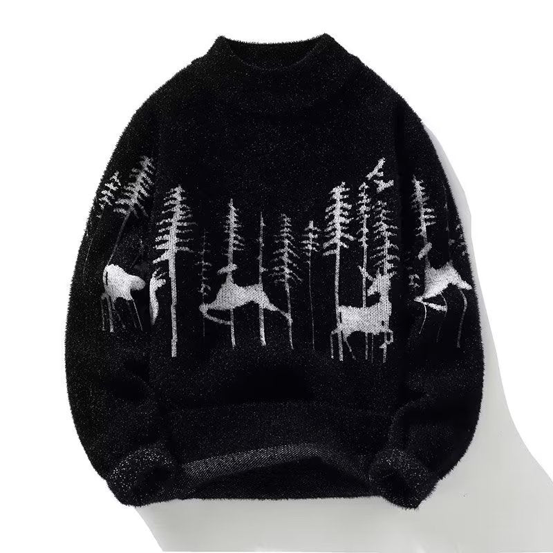 Autumn And Winter Half Turtleneck Sweater